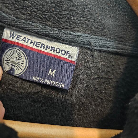 Weatherproof Oklahoma Sooners Pullover Mens Med Black OU SEC College 1/4 Zip - Picture 5 of 7